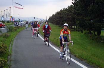 中主町からマイアミ浜、そして近江八幡へ